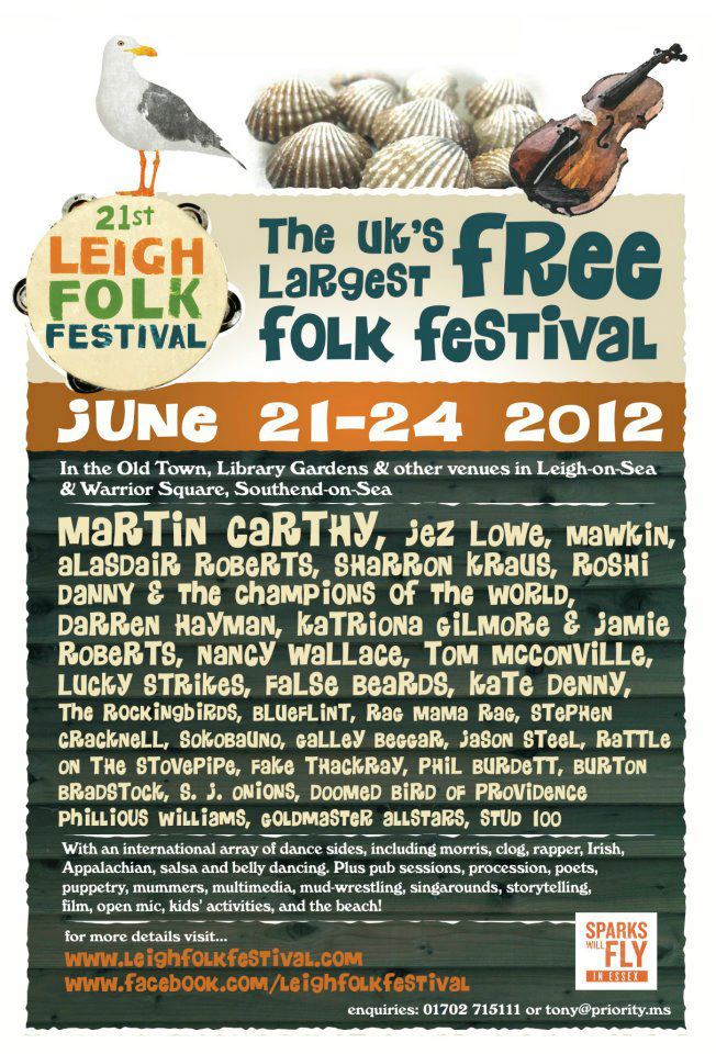leigh folk festival poster - Blueflint